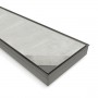 Tile Insert Rectangle Floor Waste Gun Metal Grey 1000*100*21